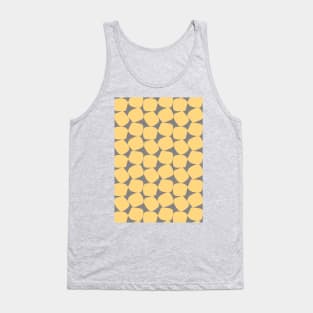 Bold Geometric Pattern 2 in Yellow and Grey Tank Top